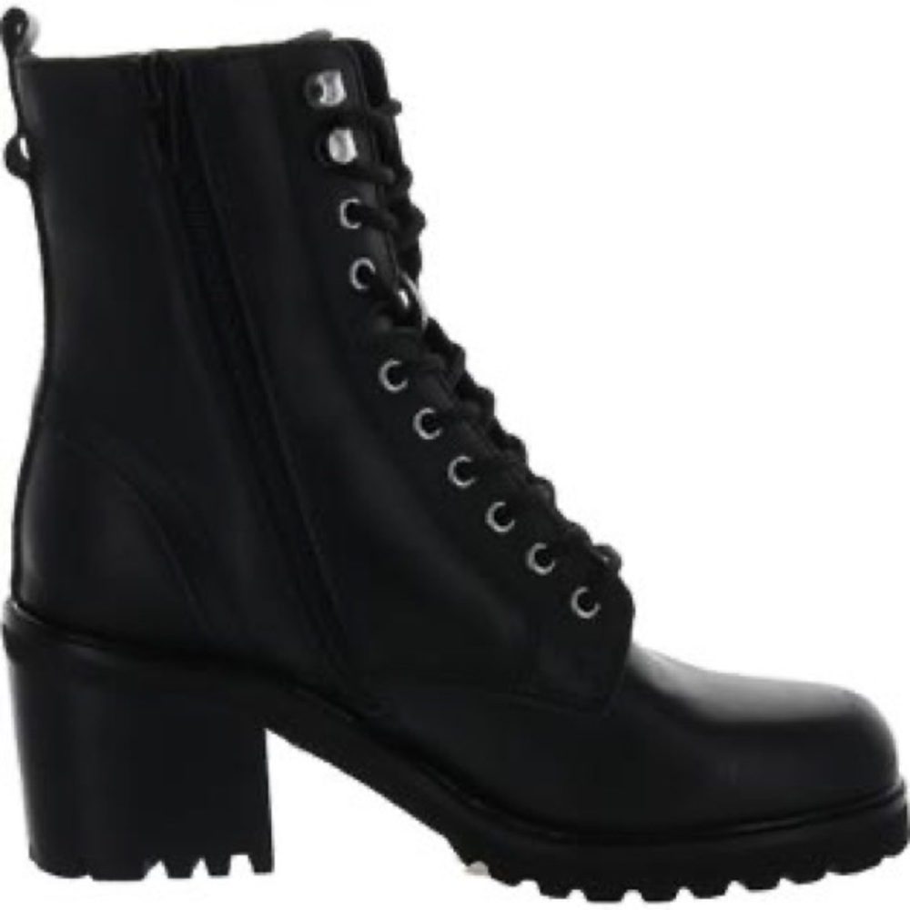 RARE Steve Madden Brandt Leather Mid Calf Combat & Lace-up Boots